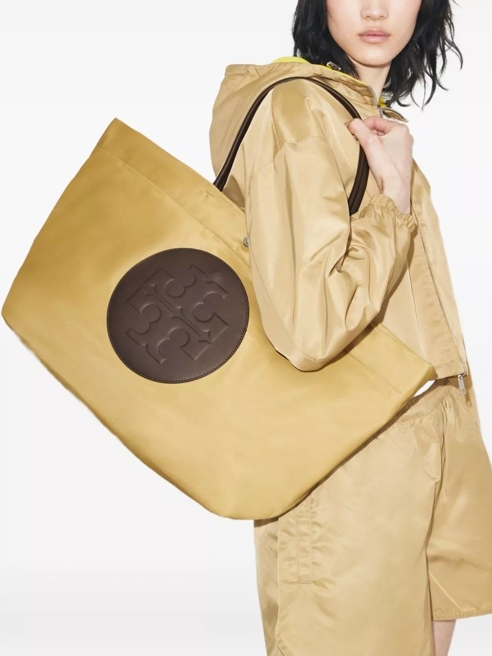 Tory Burch Tote Bag Ella twist in nylon, view 2