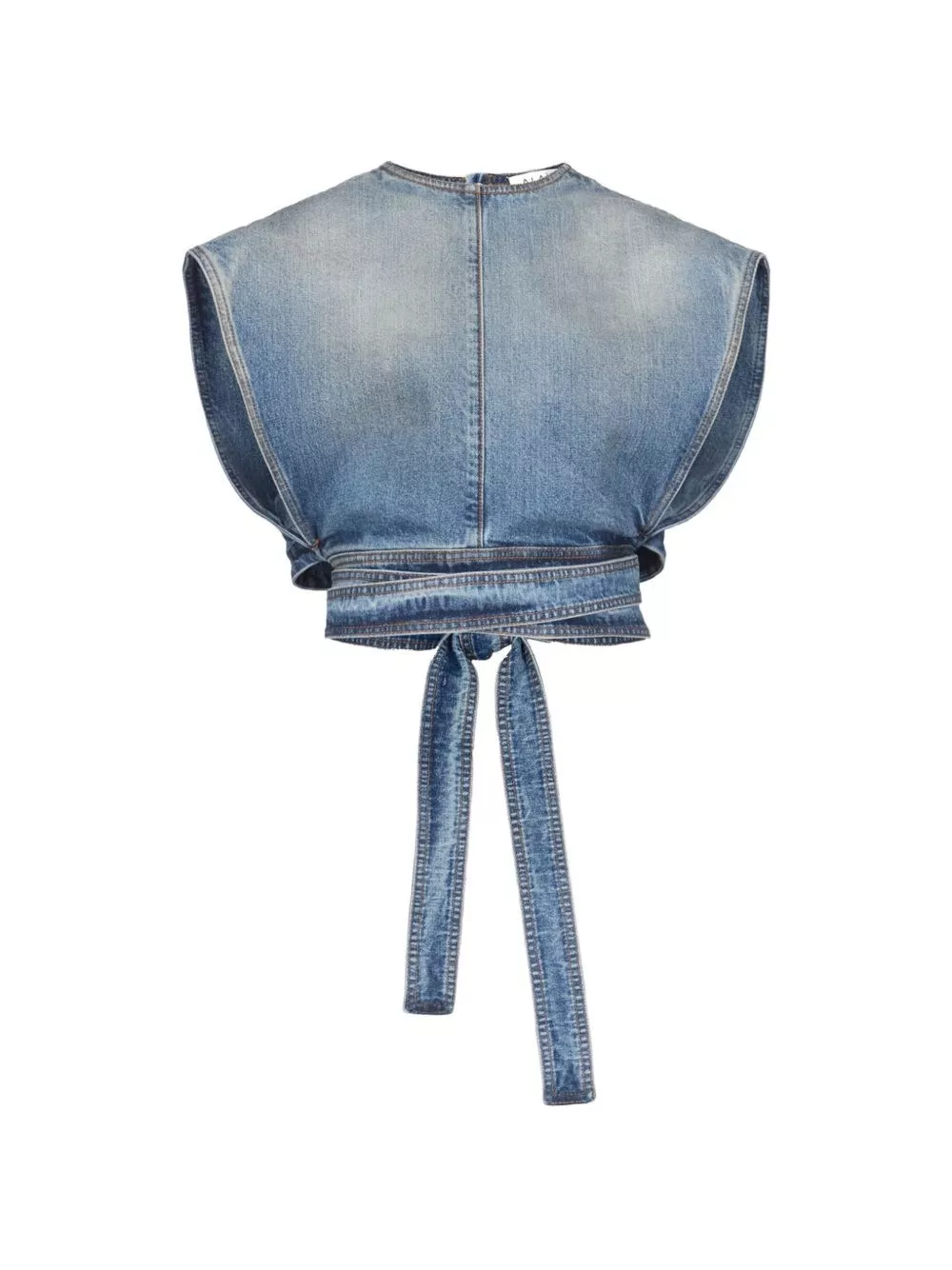 Alaïa Top in denim con cintura