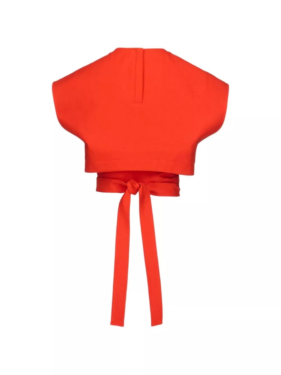 Alaïa Top in cotone con cintura
