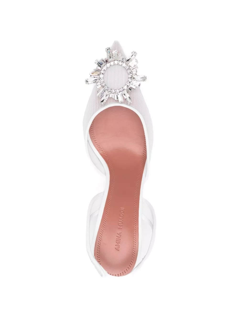 Amina Muaddi Pumps Begum con cinturino, view 2