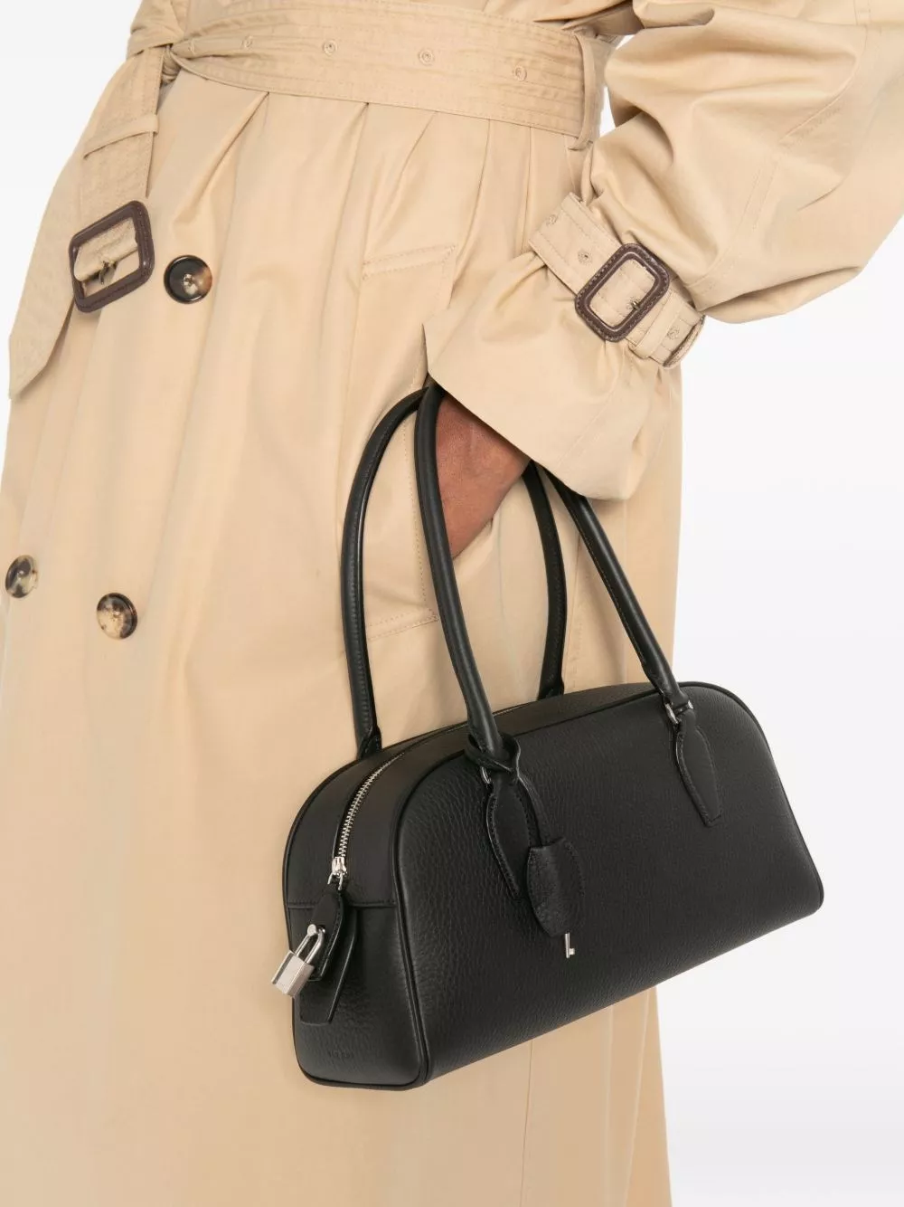 The Row Borsa a spalla in pelle India small, view 2