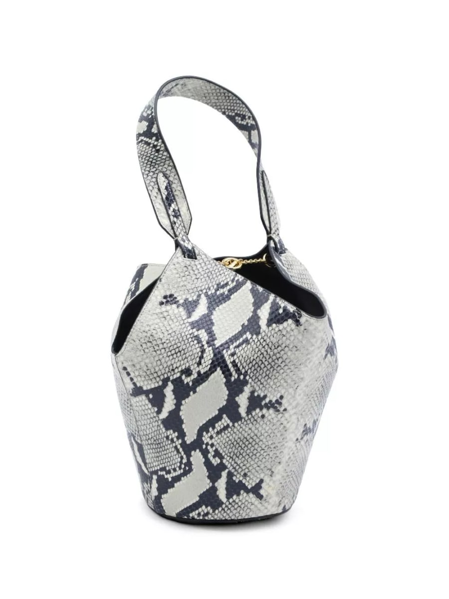 Khaite Lotus mini leather tote, view 4