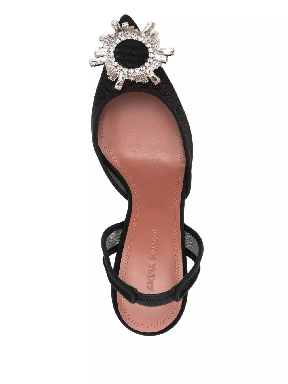 Amina Muaddi Pumps Begum con cinturino, view 2