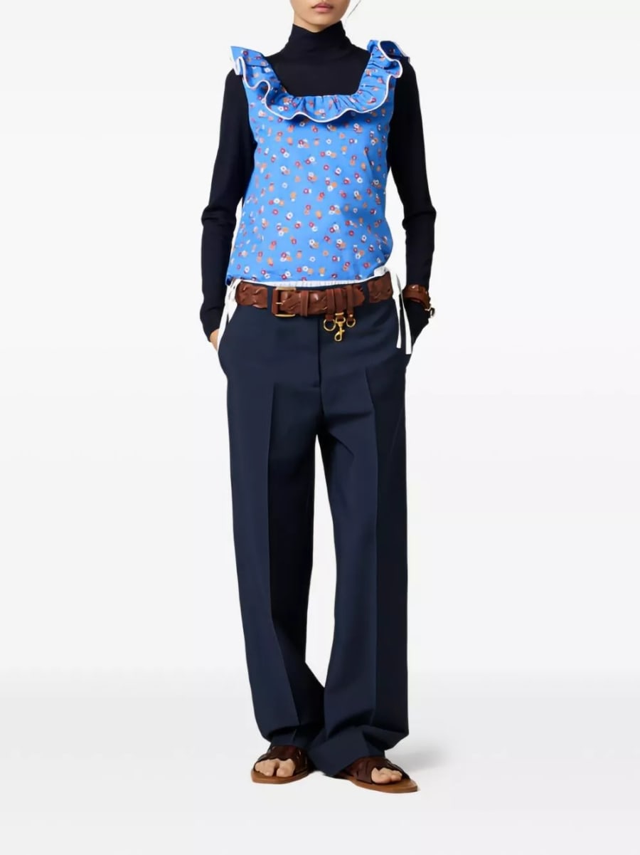 Miu Miu Pantaloni in lana, view 3