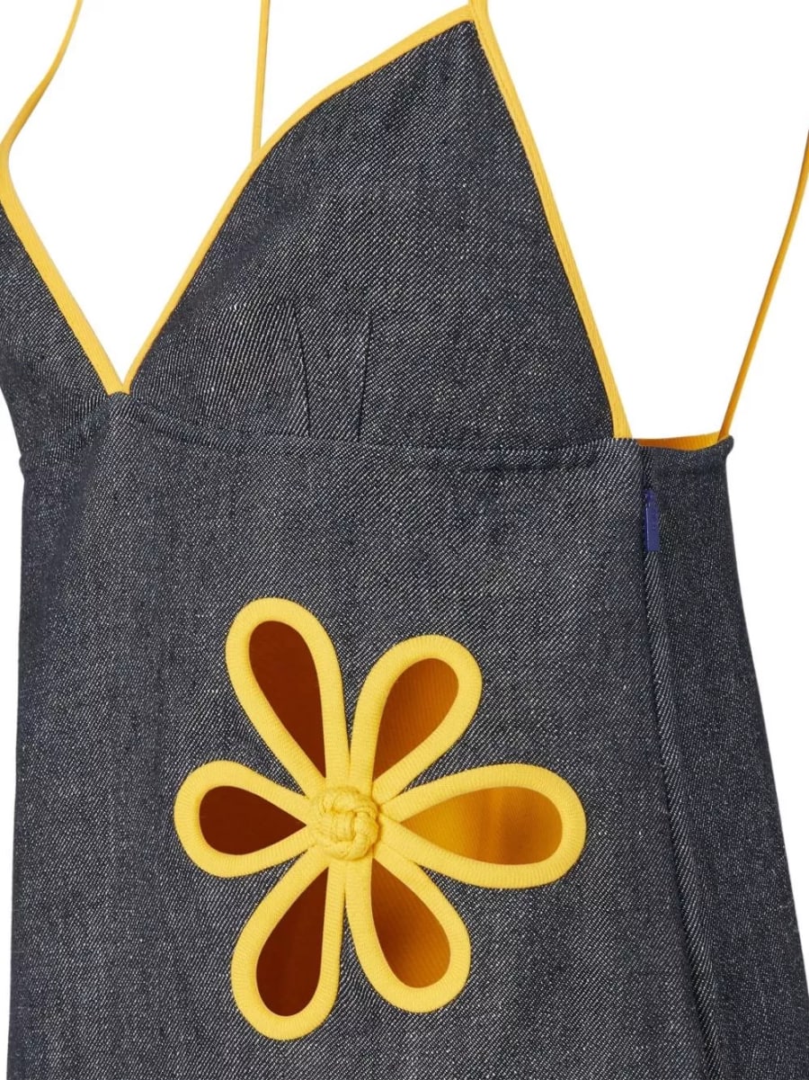 Fendi Abito corto in denim, view 3
