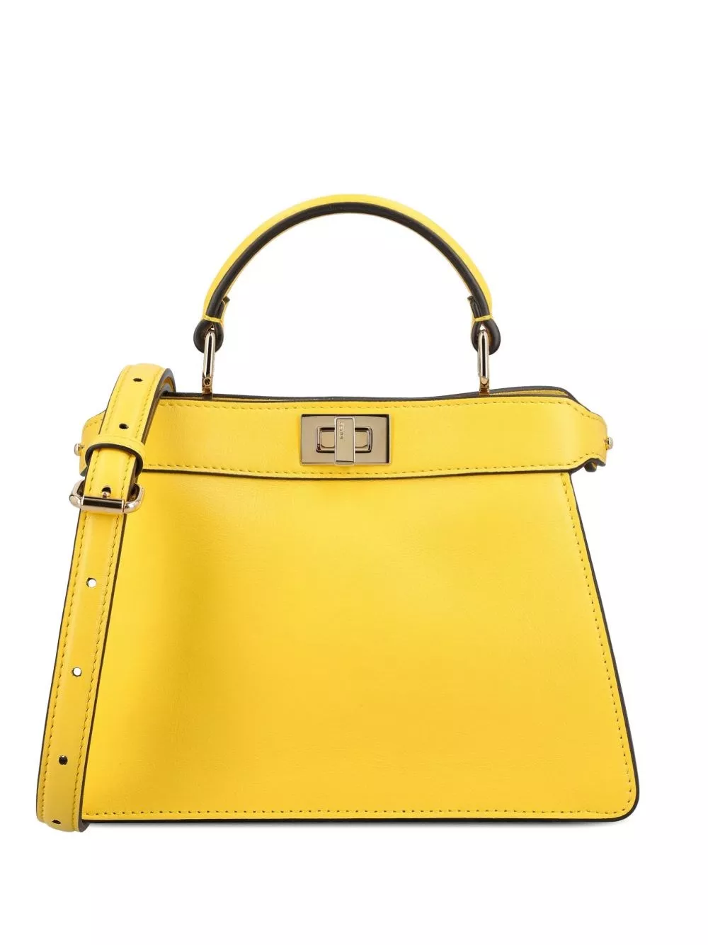 Fendi Borsa a mano in pelle Peekaboo ISeeU petite