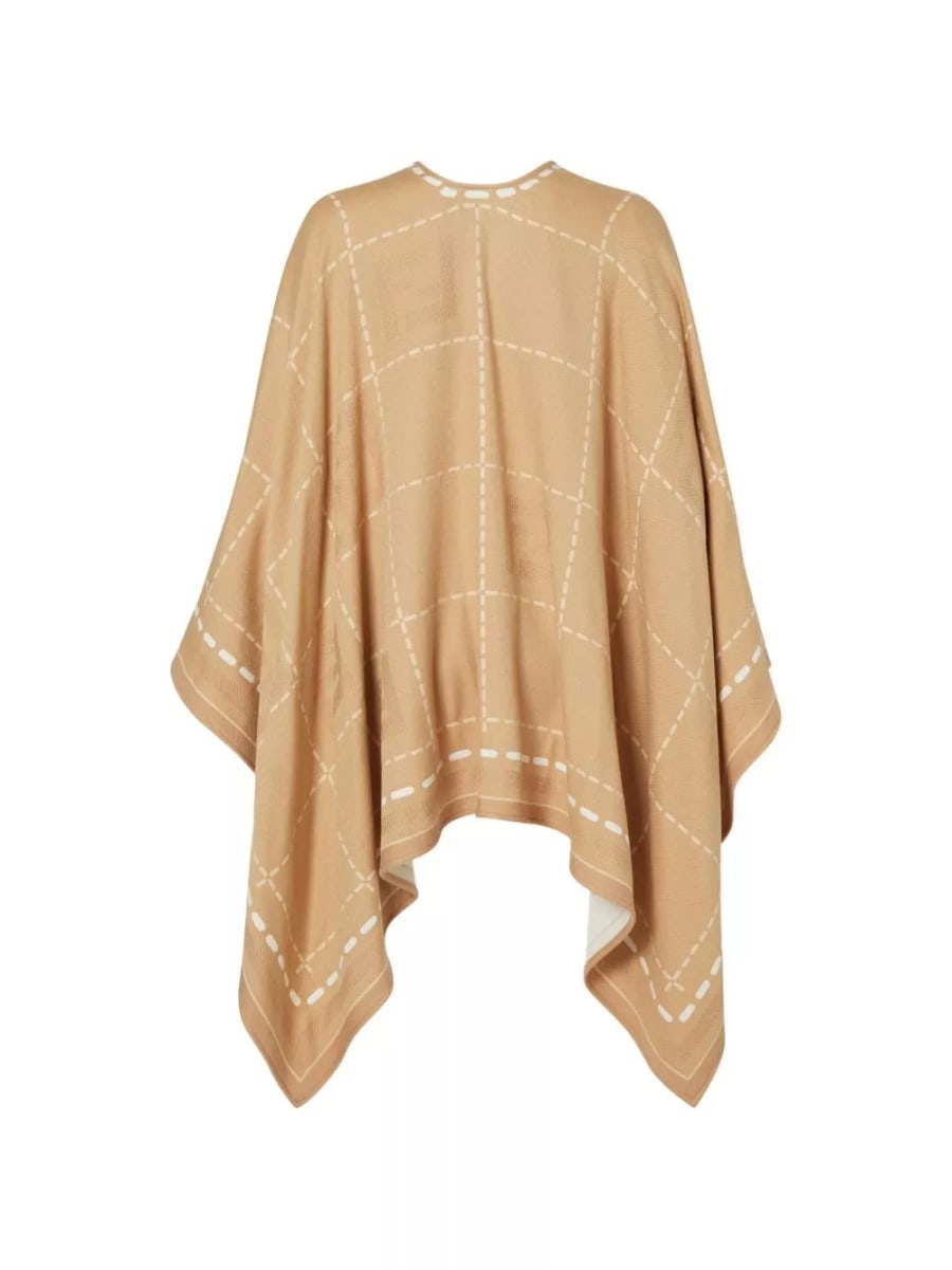 Fendi Poncho in lana, view 2