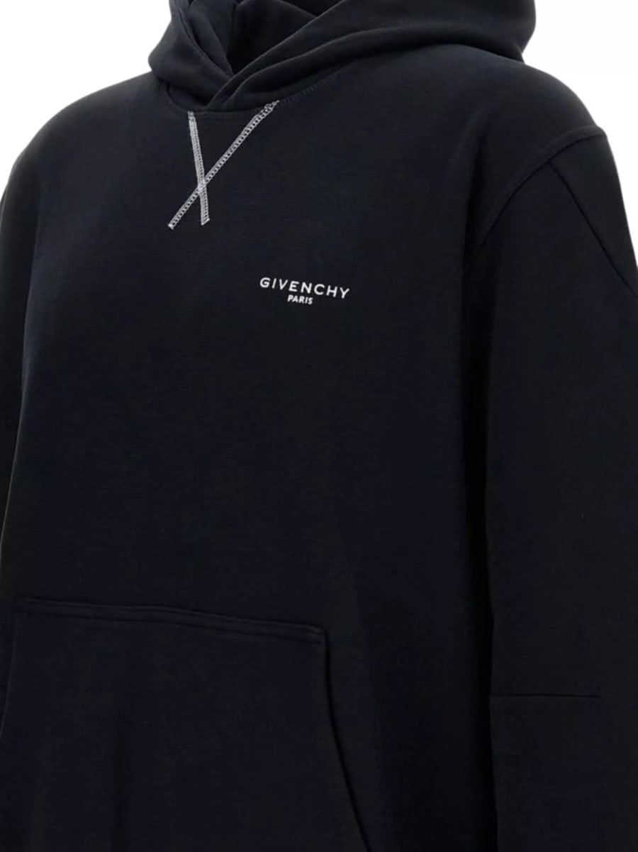 Givenchy Felpa in cotone con logo, view 3