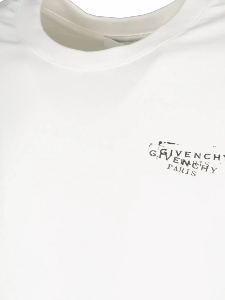 Givenchy T-shirt in cotone con logo, view 3