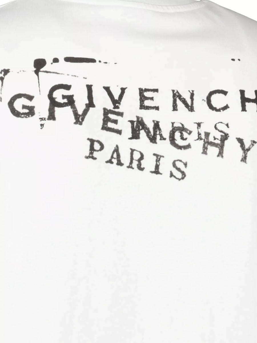 Givenchy T-shirt in cotone con logo, view 4