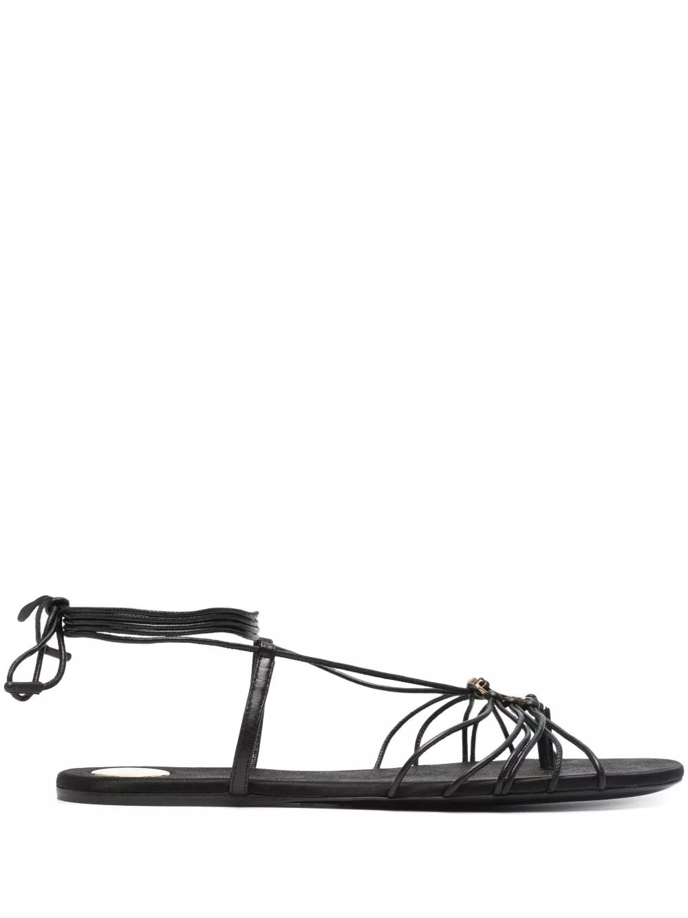 Saint Laurent Sandali in satin Babylone