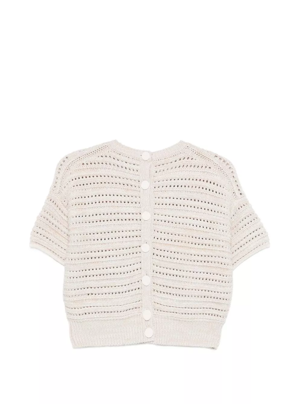 Emporio Armani Cardigan in cotone a maglia aperta, view 2