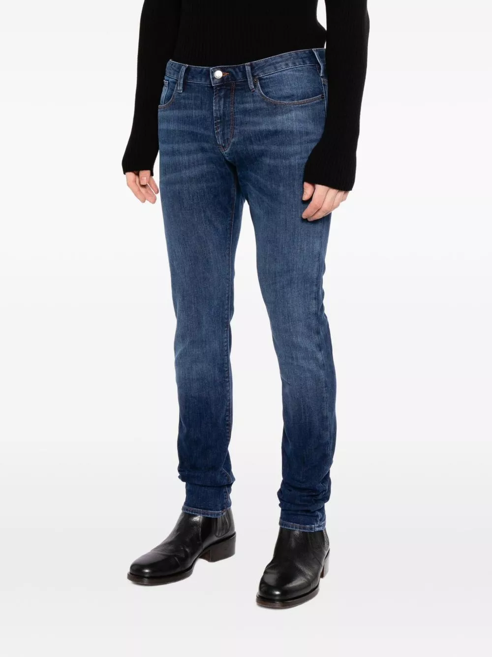 Emporio Armani Jeans in denim di cotone, view 2