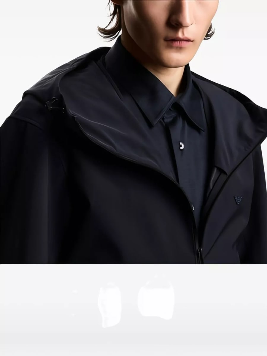 Emporio Armani Camicia in misto cotone, view 3