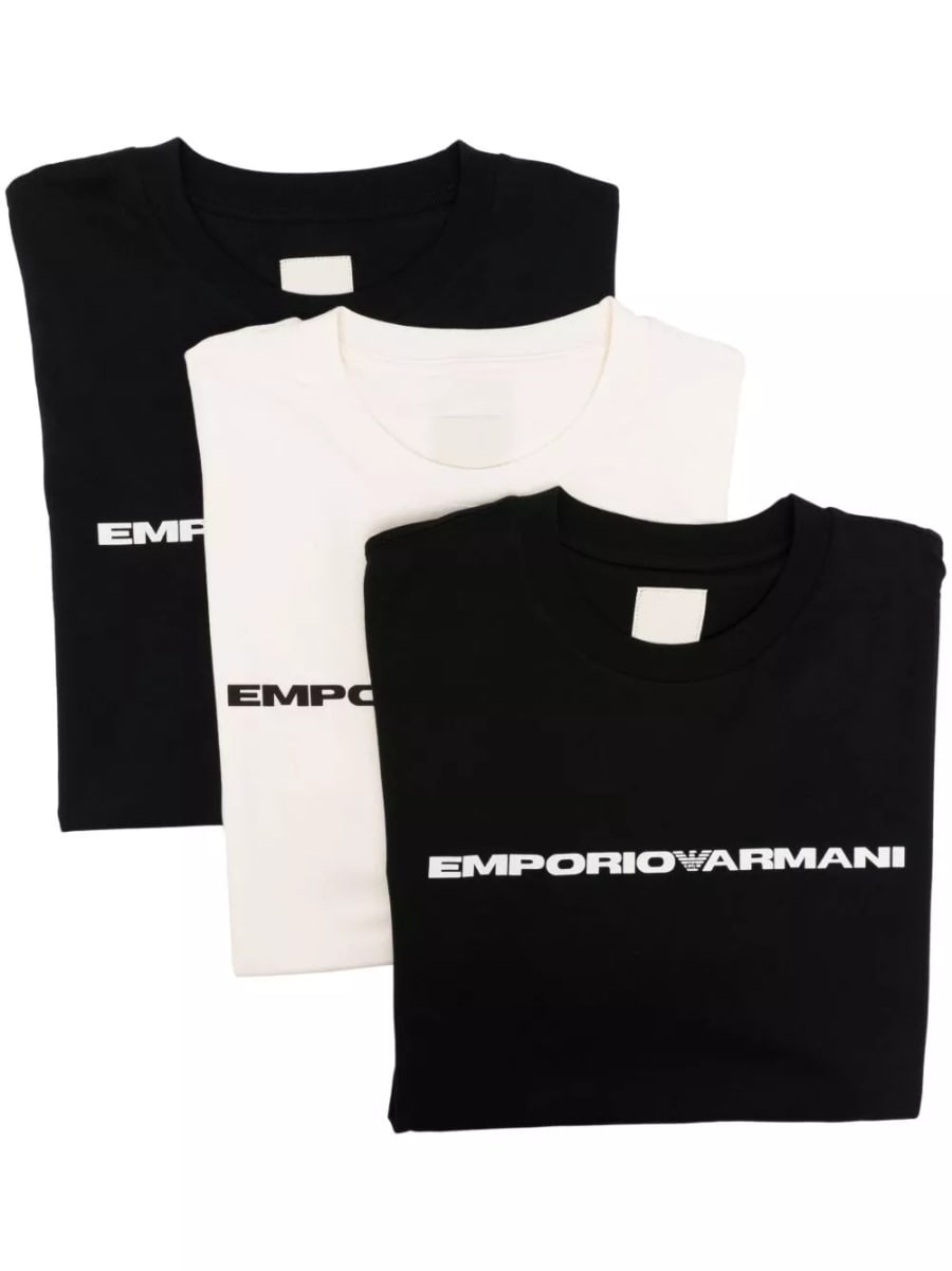 Emporio Armani T-shirt con logo -3 pack