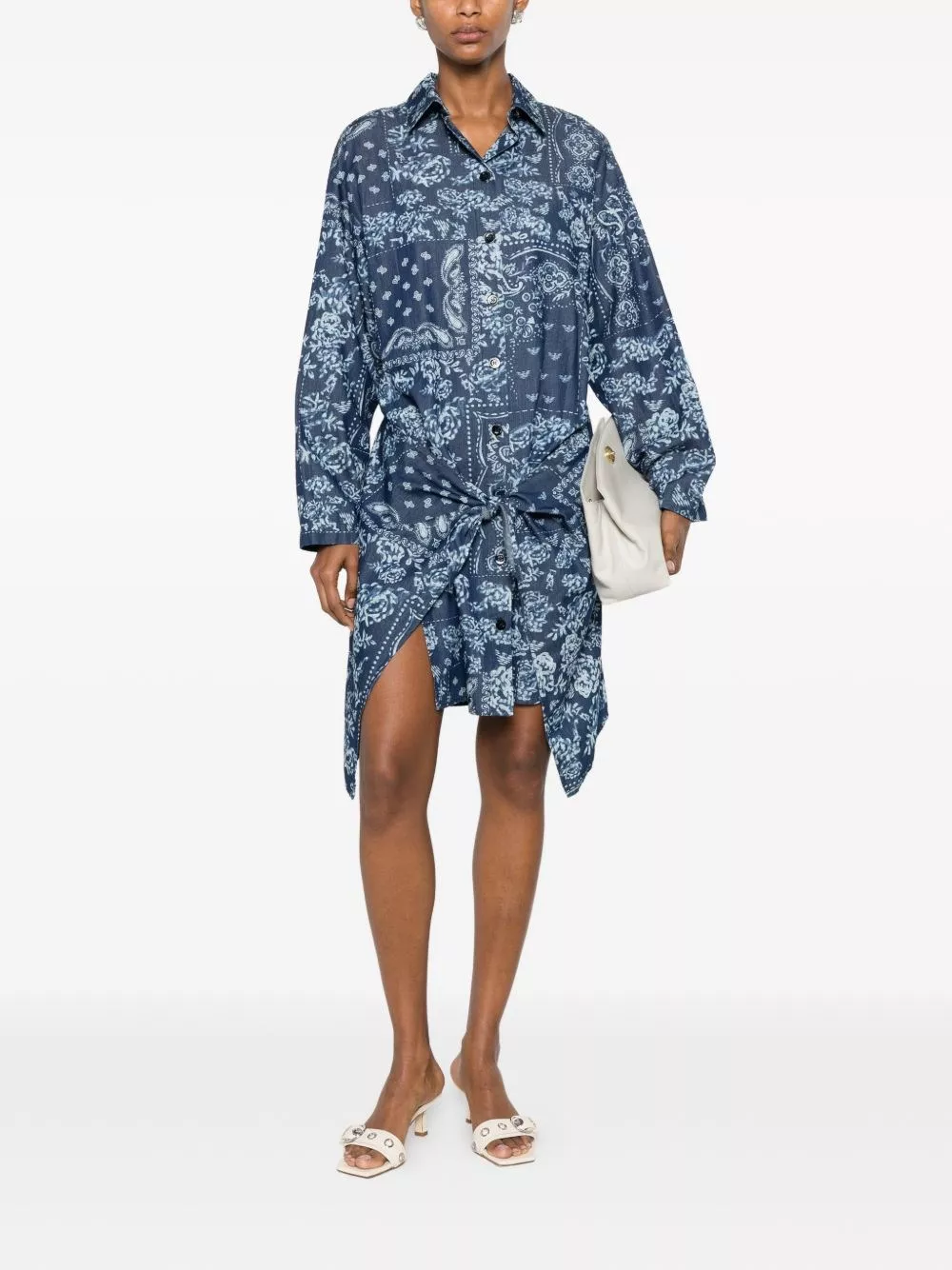 Emporio Armani Abito chemisier in cotone, view 2