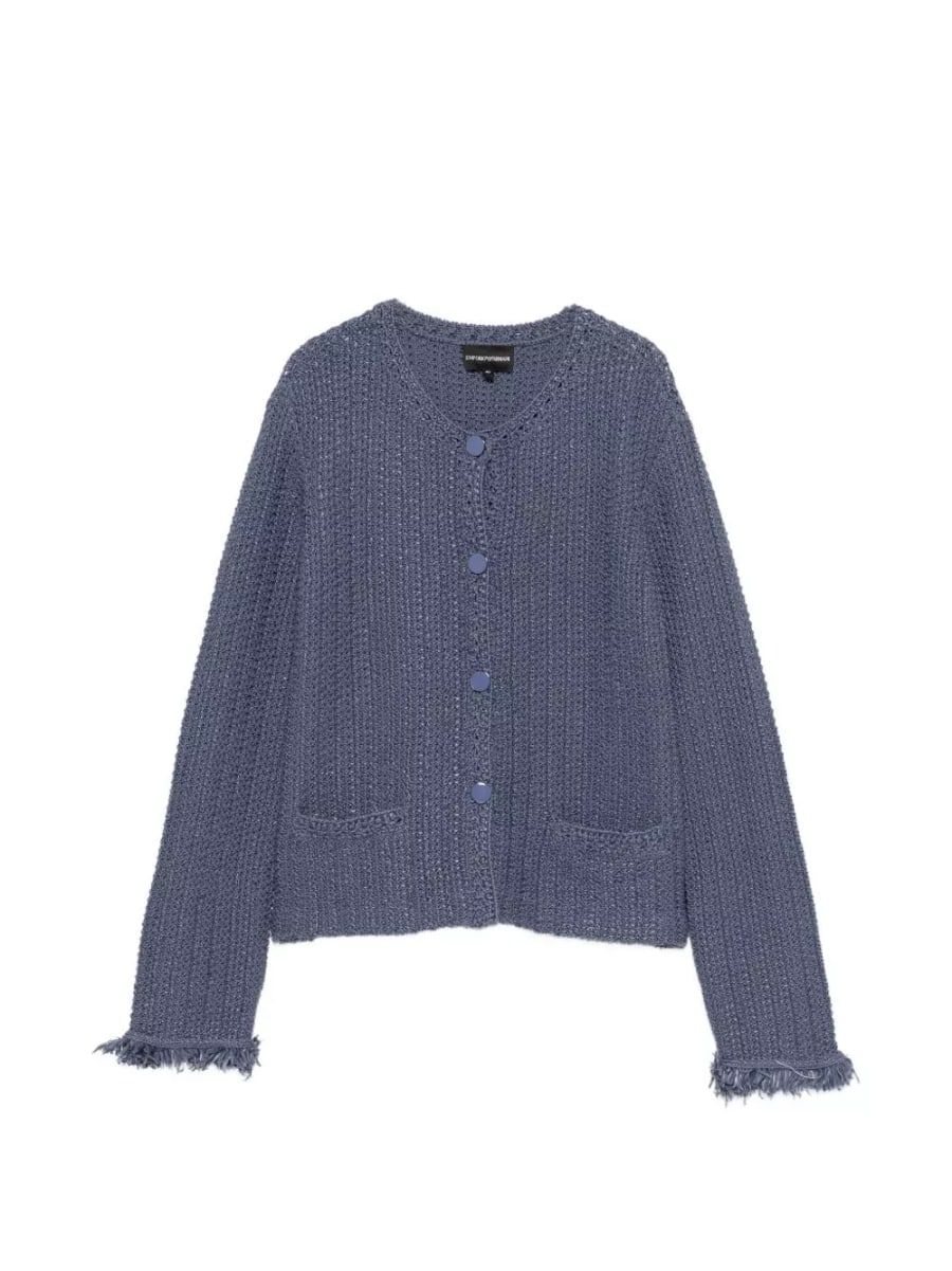 Emporio Armani Giacca blazer in misto cotone