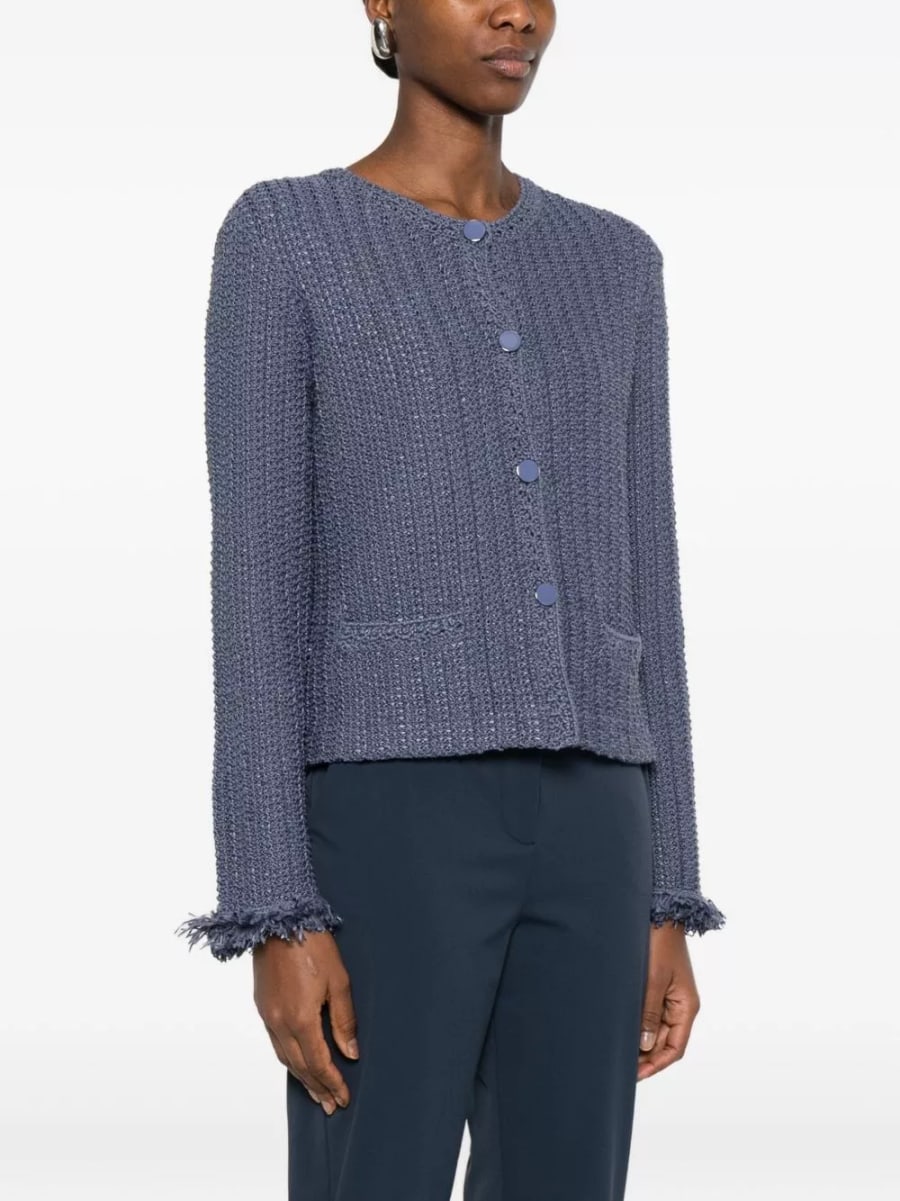 Emporio Armani Giacca blazer in misto cotone, view 2