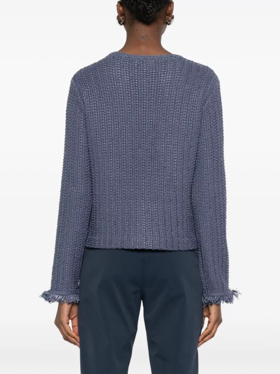 Emporio Armani Giacca blazer in misto cotone, view 4