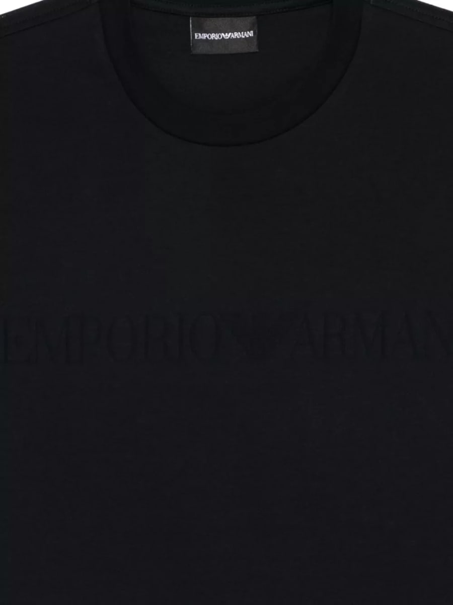 Emporio Armani T-shirt in cotone con logo, view 3