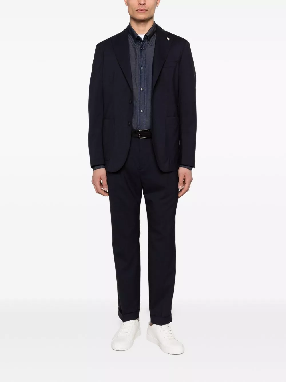 Emporio Armani Camicia in denim di cotone, view 2