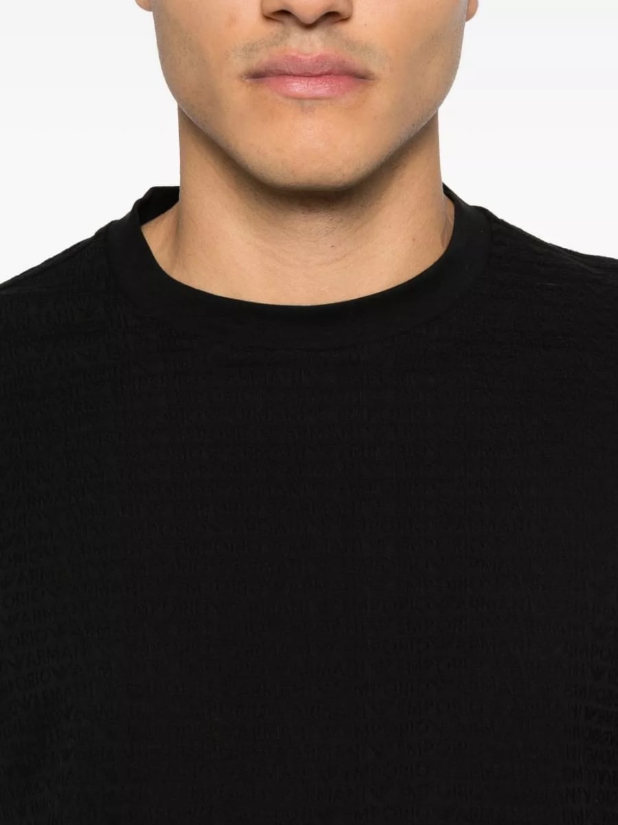 Emporio Armani T-shirt in cotone con logo, view 2
