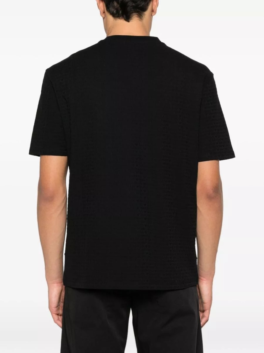 Emporio Armani T-shirt in cotone con logo, view 4
