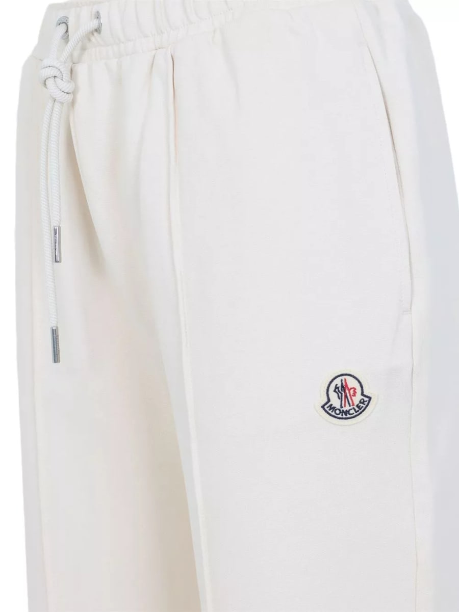 Moncler Pantaloni in cotone con logo, view 3