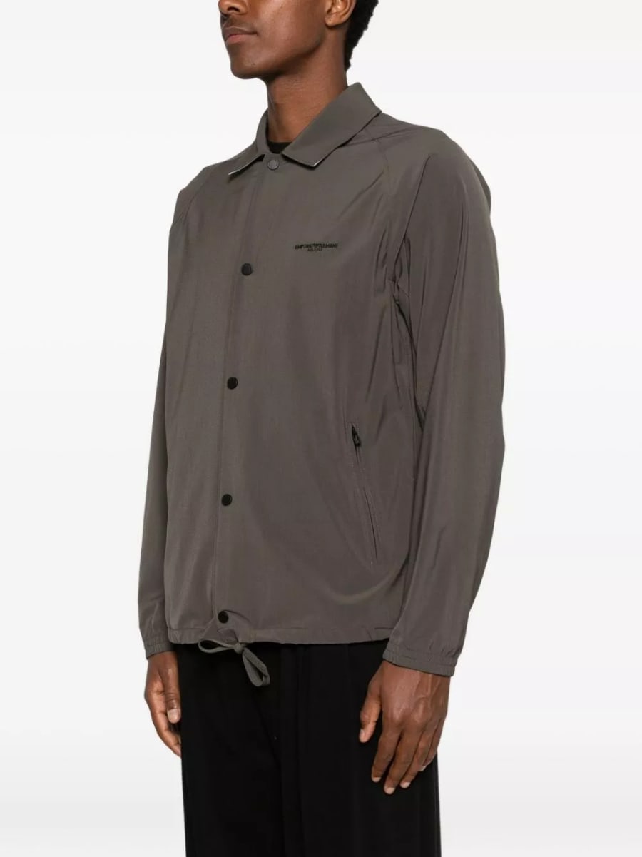 Emporio Armani overshirt logo, view 2
