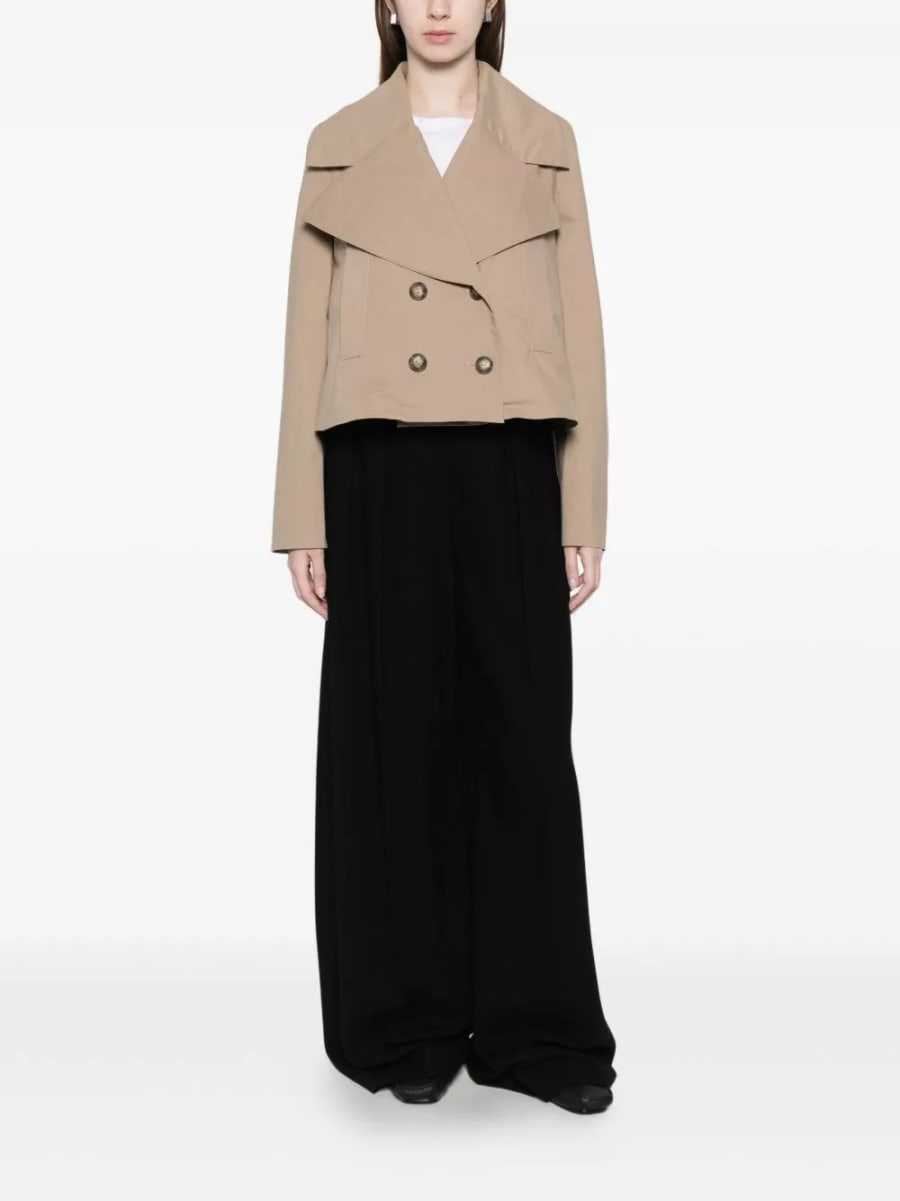 Emporio Armani Giacca in cotone doppiopetto, view 3