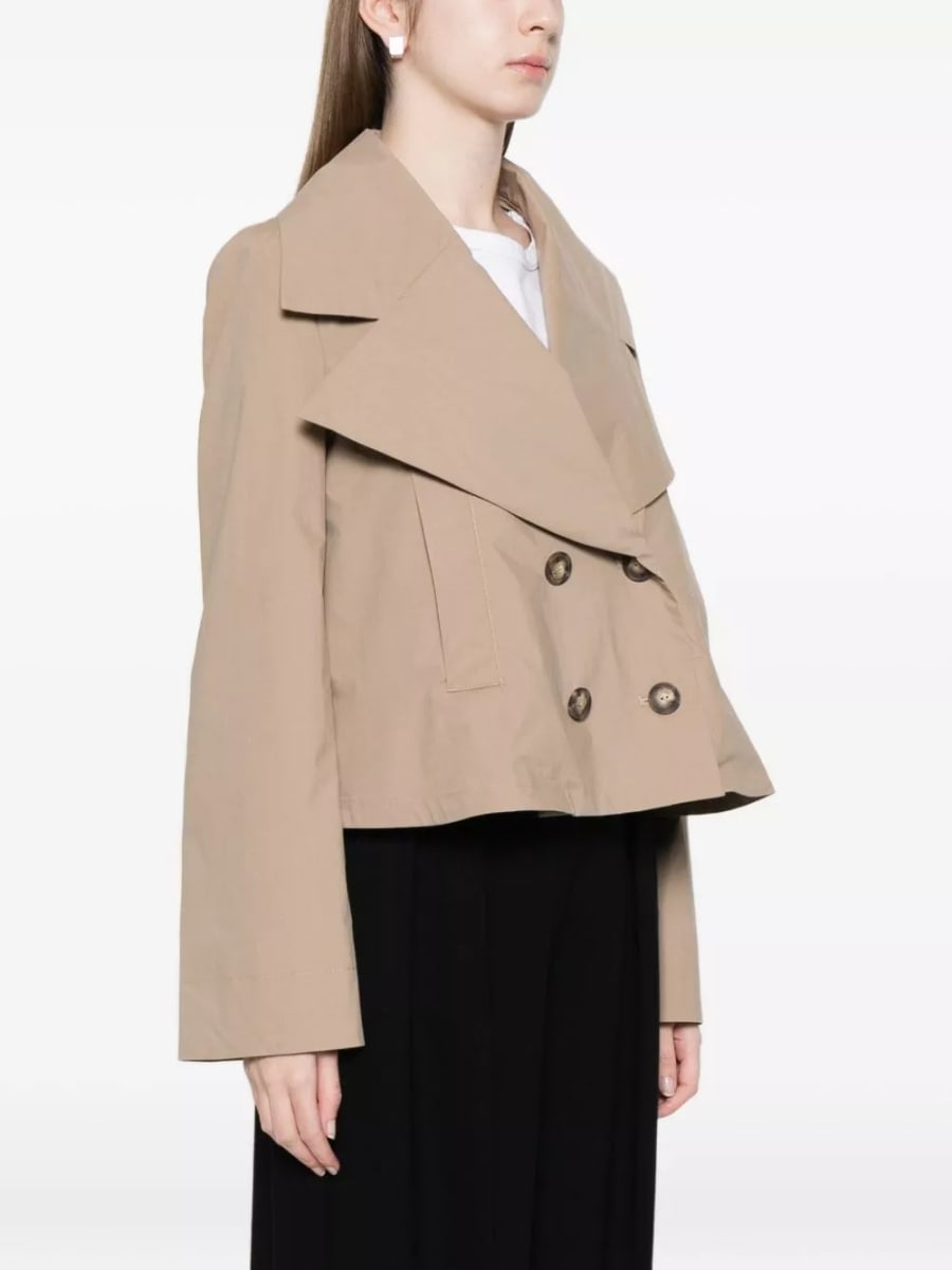Emporio Armani Giacca in cotone doppiopetto, view 4
