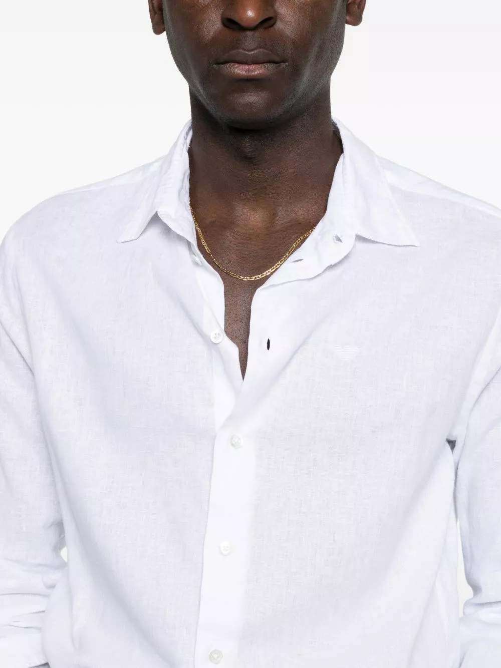 Emporio Armani Camicia in misto lino, view 2