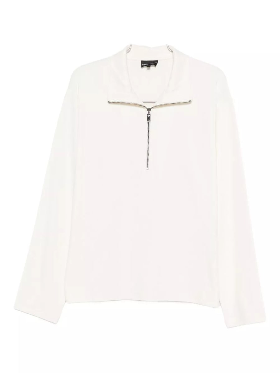 Emporio Armani Pullover con mezza zip