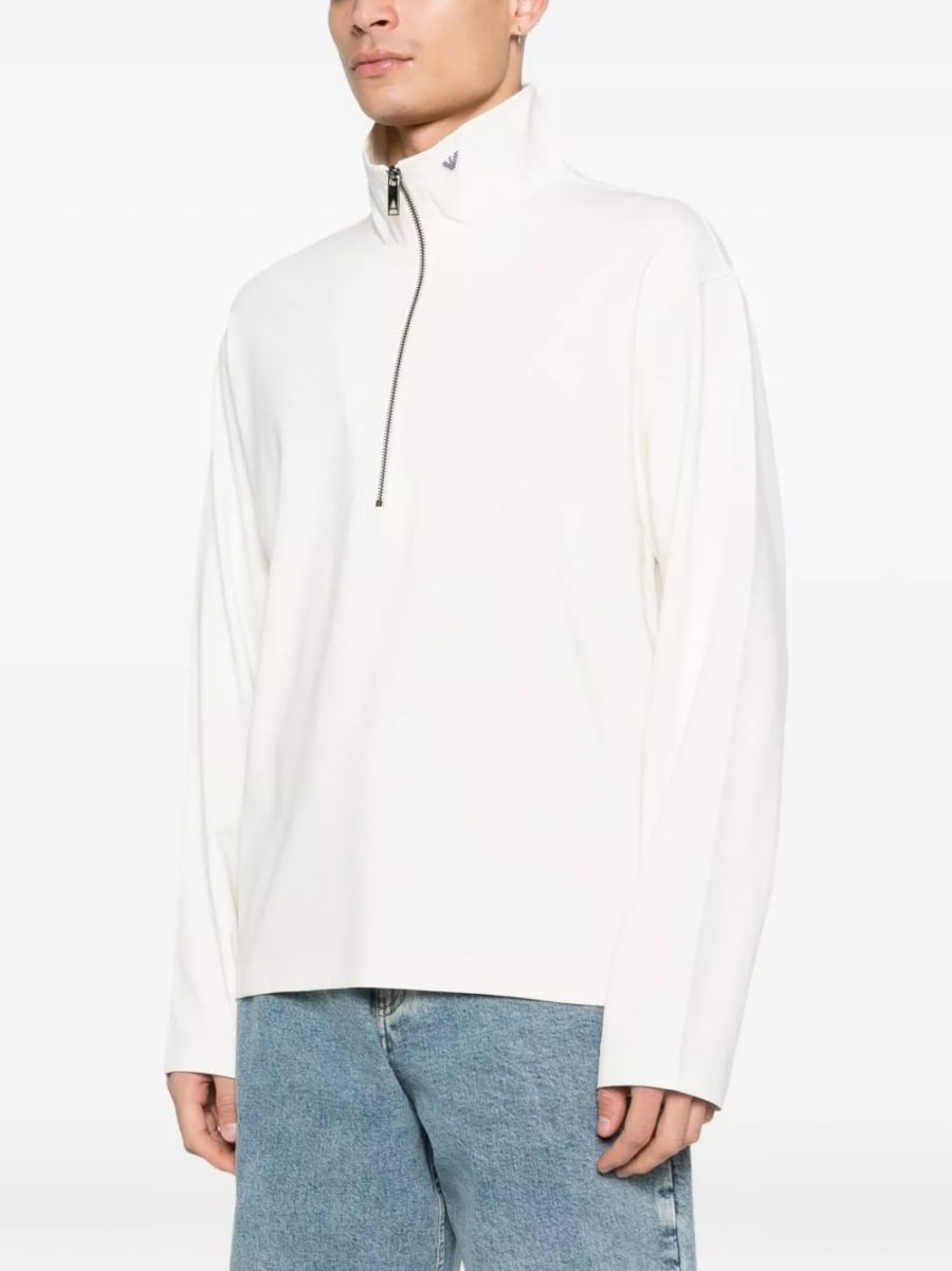 Emporio Armani Pullover con mezza zip, view 3