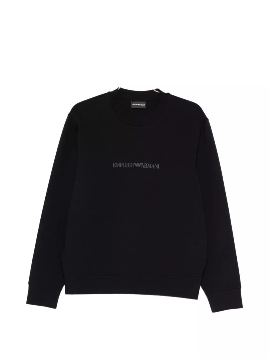 Emporio Armani Felpa in cotone con logo