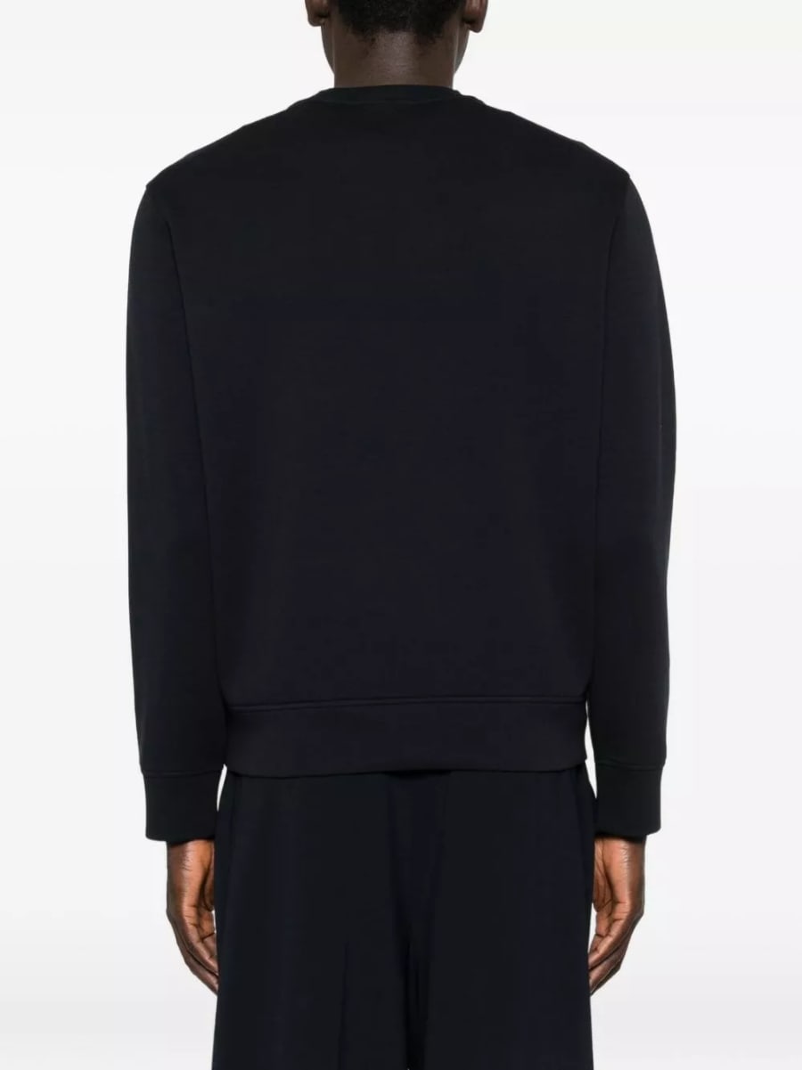 Emporio Armani Felpa in cotone con logo, view 2