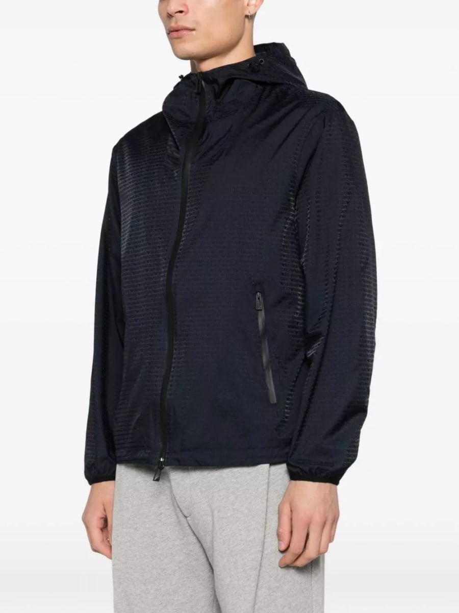 Emporio Armani Giacca blouson in nylon, view 2