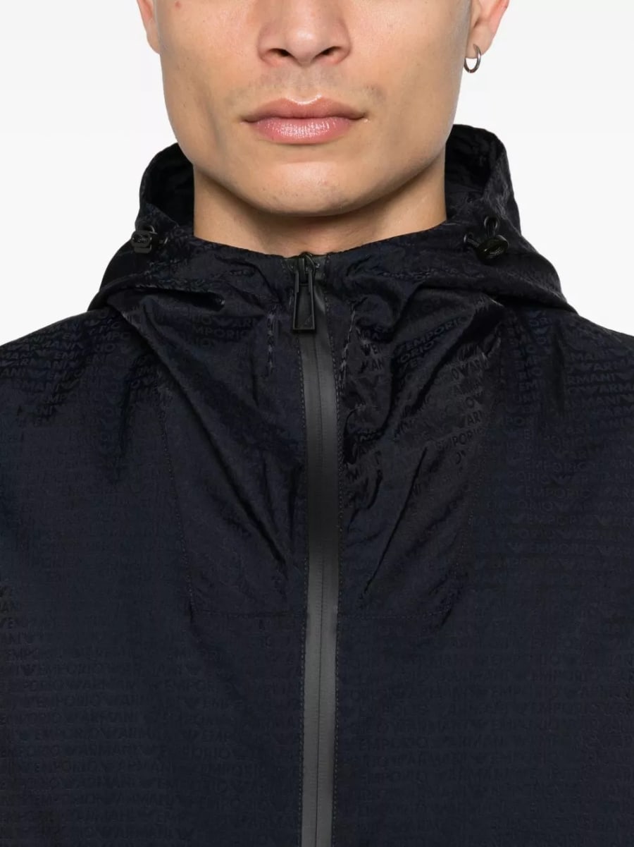 Emporio Armani Giacca blouson in nylon, view 5