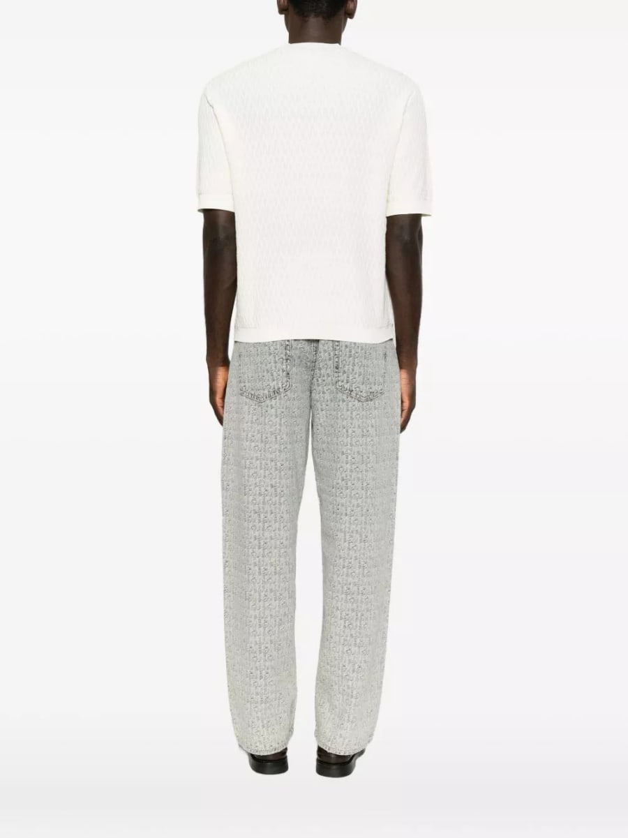 Emporio Armani Maglione in cotone a girocollo, view 5