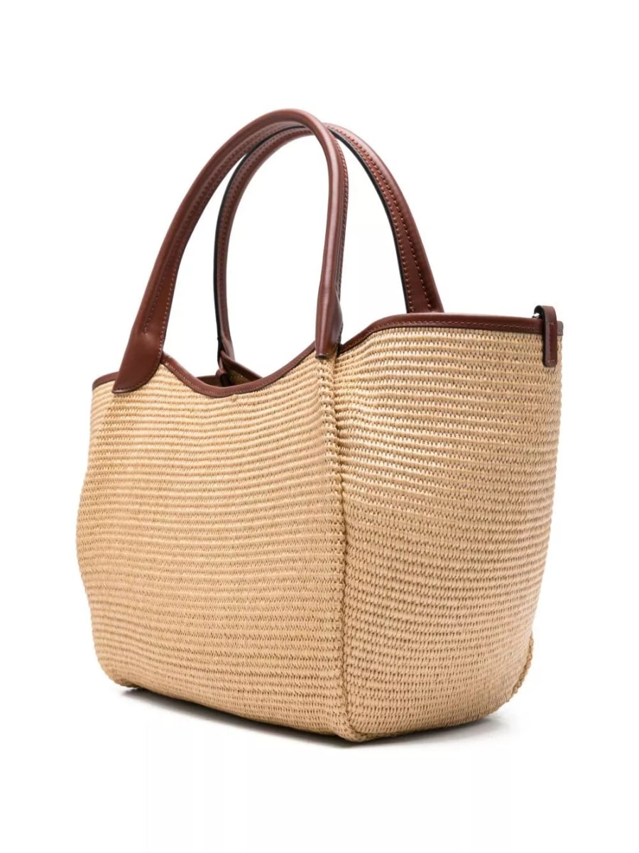 Emporio Armani Tote Bag in paglia media, view 4
