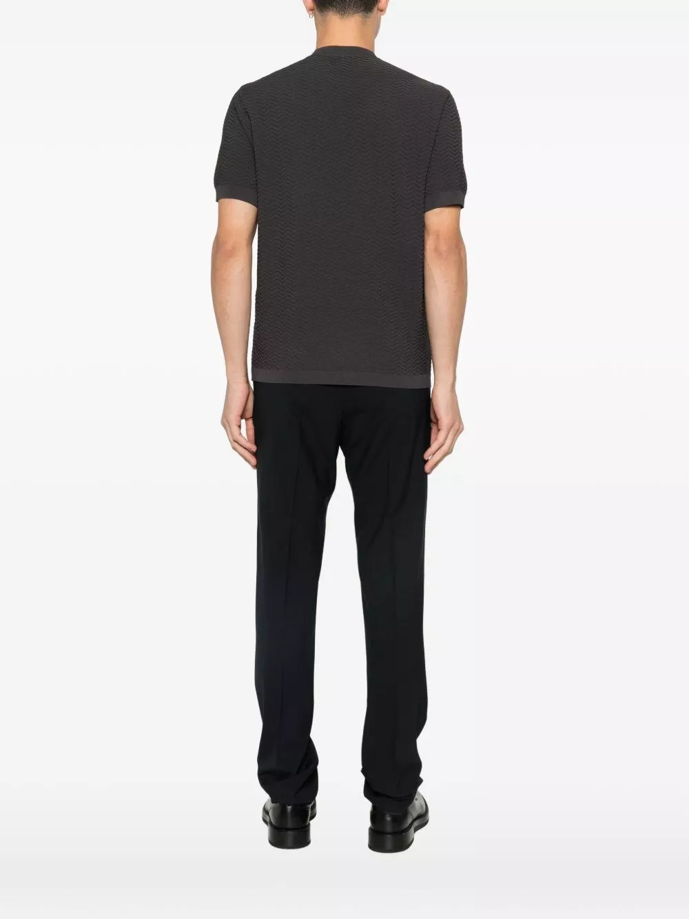 Emporio Armani T-shirt in maglia, view 2