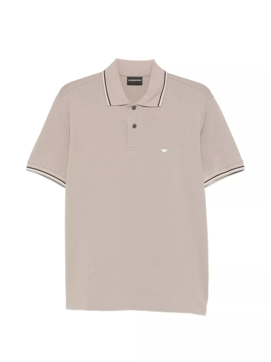 Emporio Armani la polo con logo in cotone