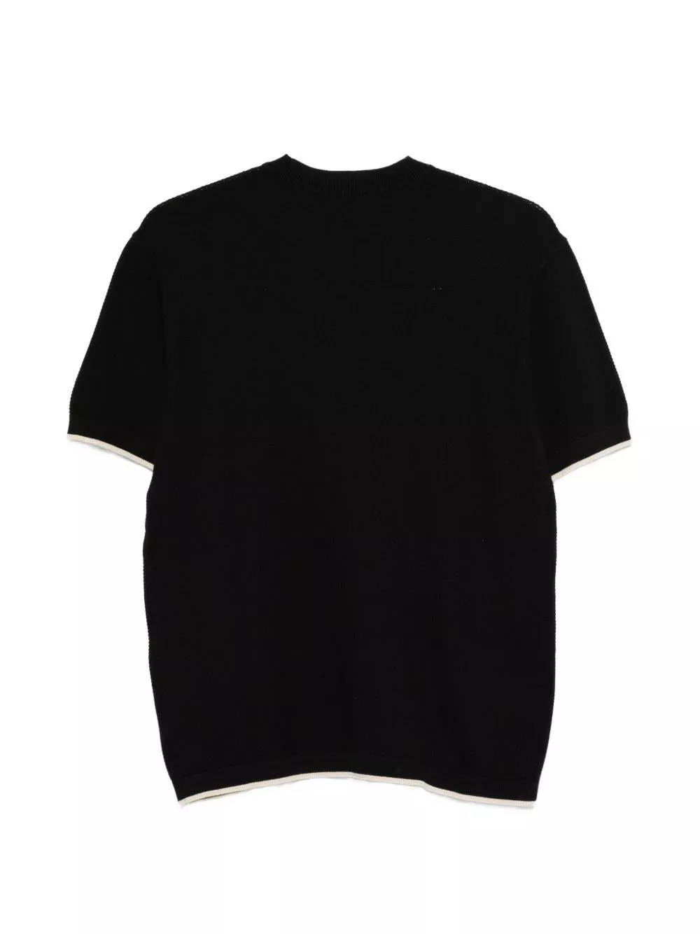 Emporio Armani T-shirt in cotone lavorato a maglia, view 2