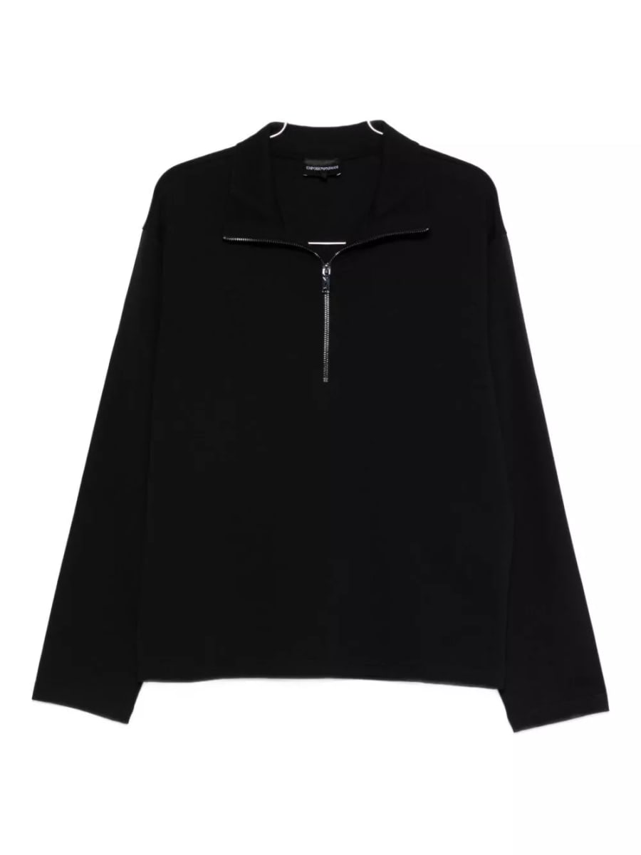 Emporio Armani Pullover con mezza zip