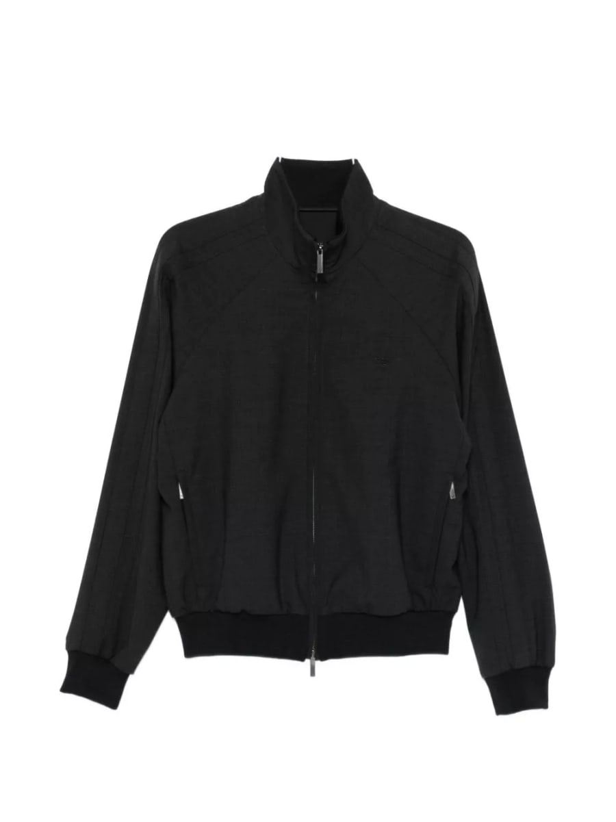 Emporio Armani Giacca bomber in misto lana