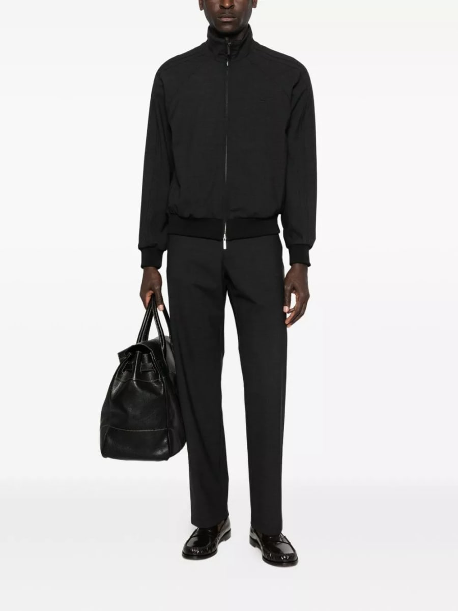 Emporio Armani Giacca bomber in misto lana, view 5