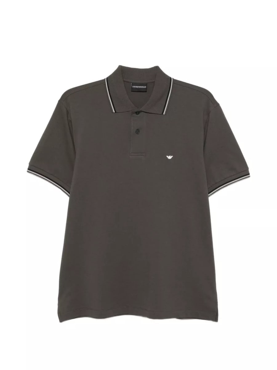 Emporio Armani la polo in cotone con logo