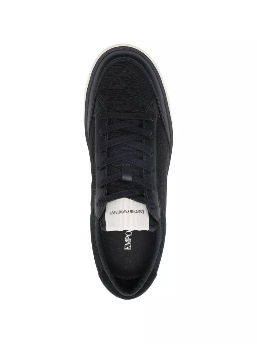 Emporio Armani Sneakers in Canvas, view 3