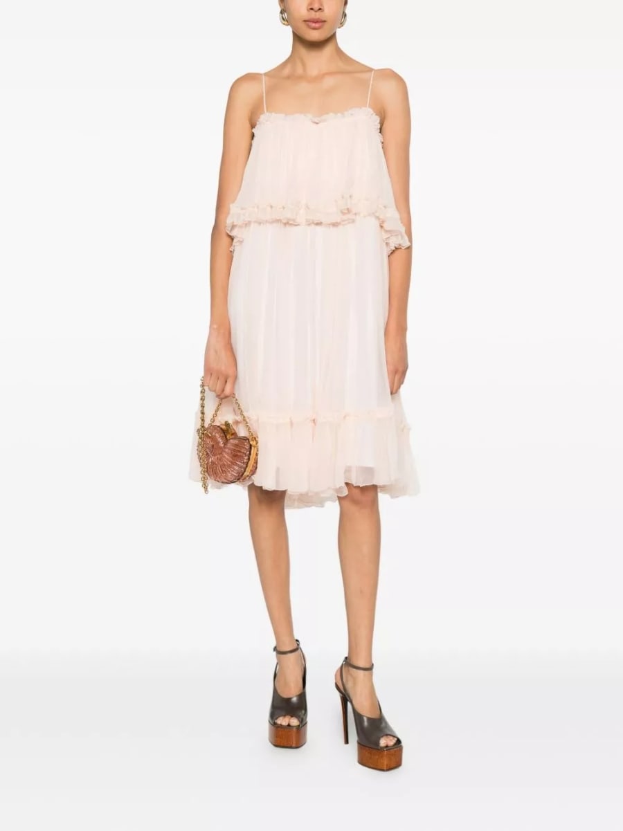 Chloé Abito mini in seta, view 3