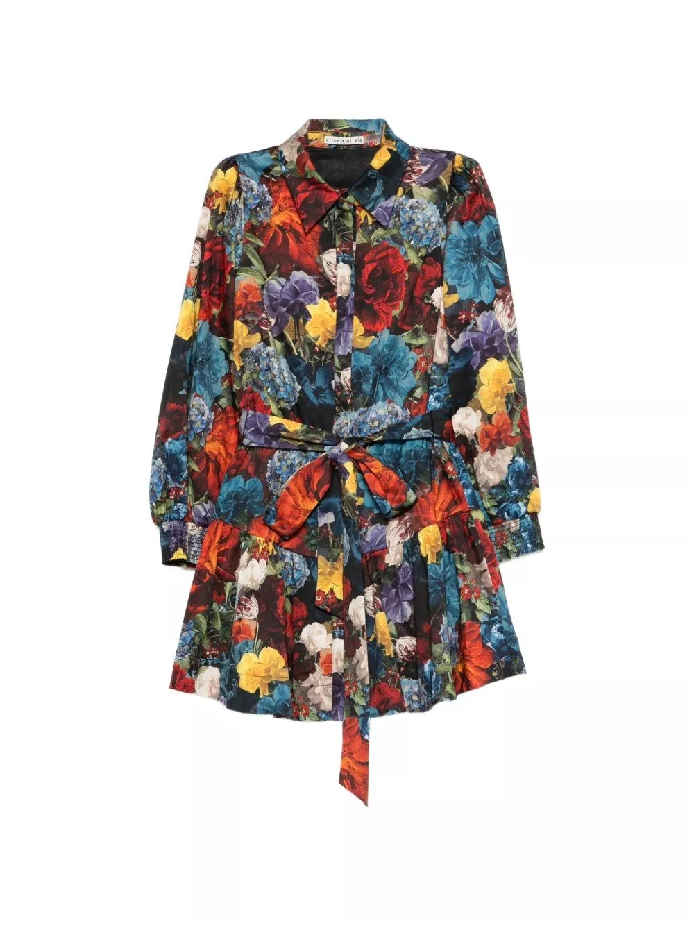 Alice+olivia Abito camicia stampato